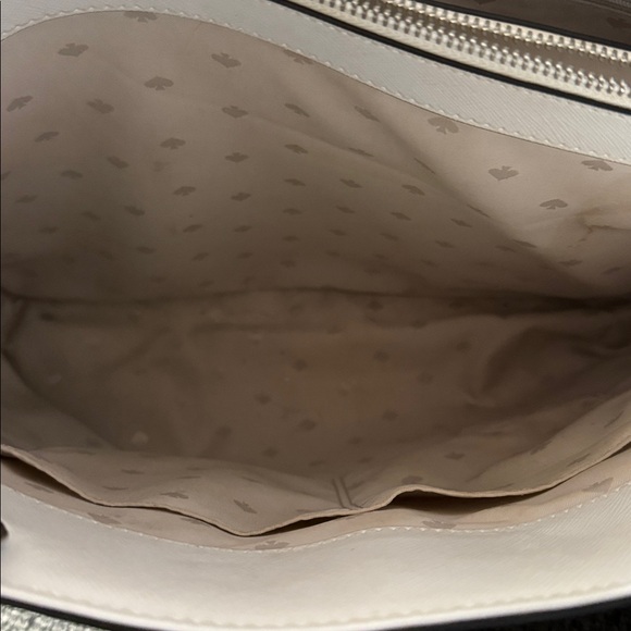 Kate Spade Grey Black and White Laptop Tote Bag - Picture 3 of 4